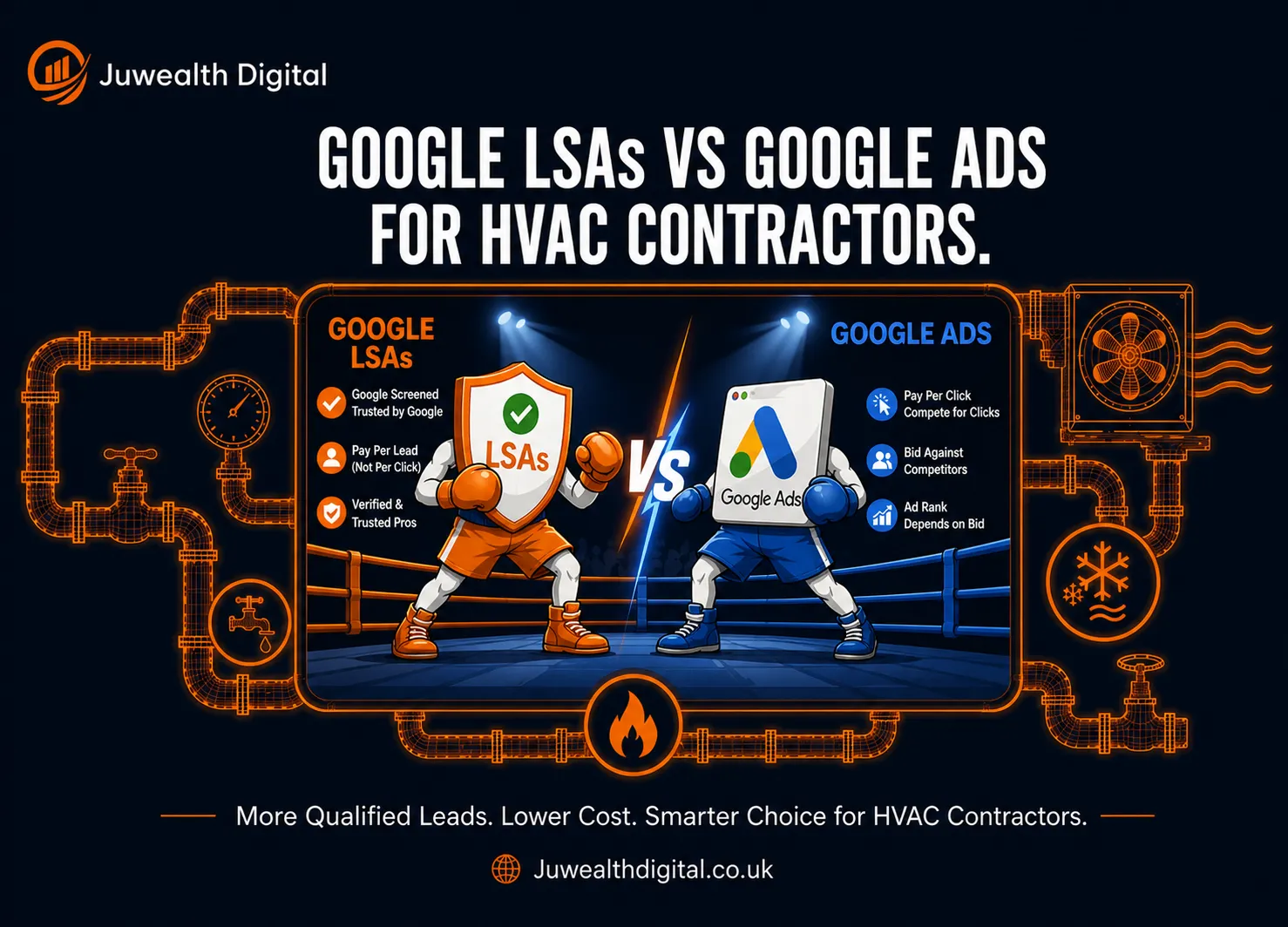 Google LSAs vs Google Ads for HVAC Contractors