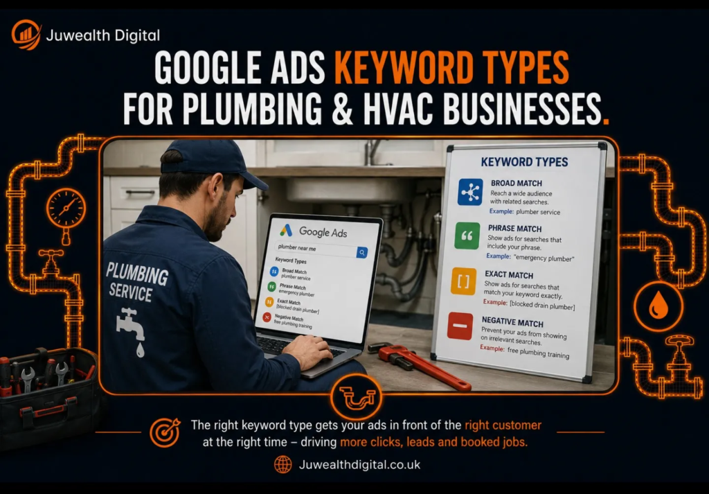 Google Ads Keyword Match Types for Plumbing & HVAC Businesses